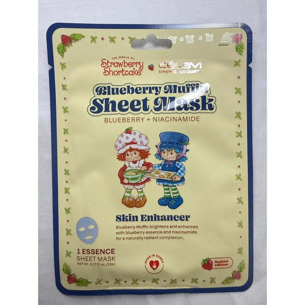 Celavi With Strawberry Shortcake Skincare Mask Set of 5 -‎ Multicolor
